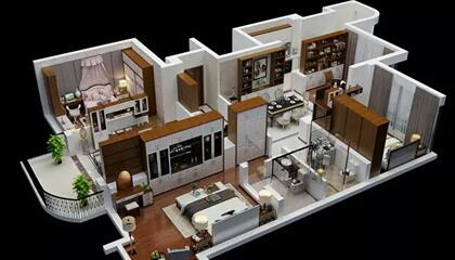 3D室內效果圖設計